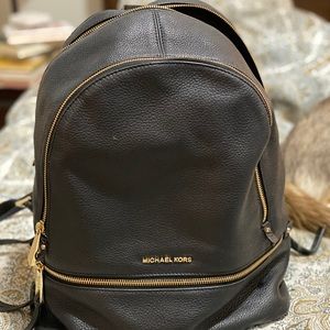 Michael Kors Rhea Large Leather Backpack